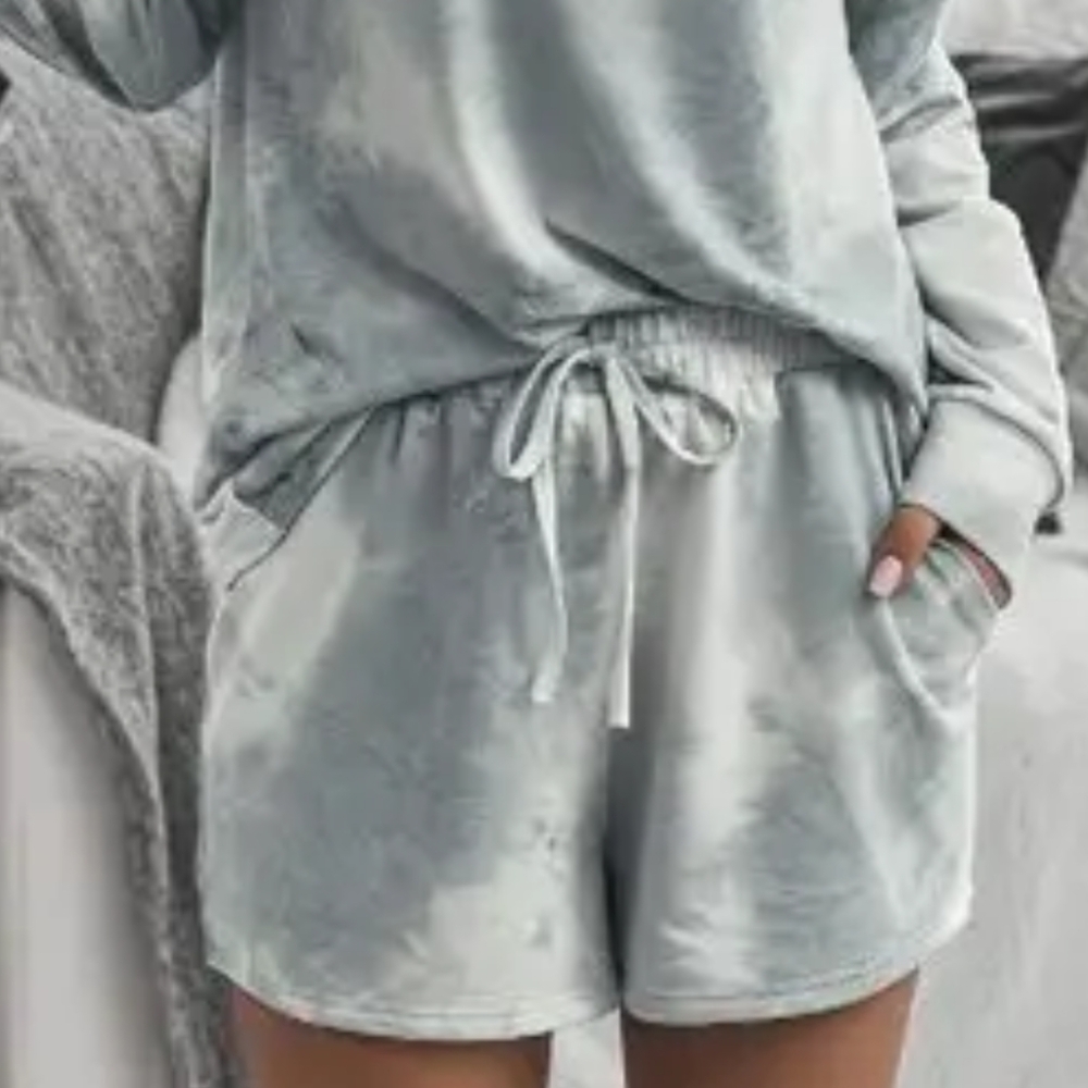 NWT Tye Dye 2pc Pajama Set in Grey